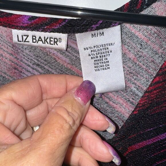 LIZ BAKER BRAND WOMENS BLOUSE - Picture 3 of 3